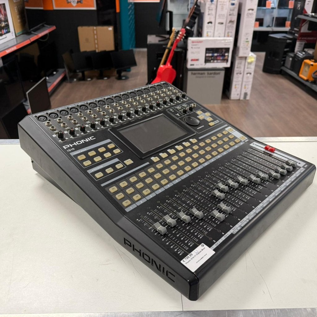 Phonic IS16 V1 Digitale Mixer, Flex Ltd., Gebruikt, https://flex.com/contact-us, Nobelstraat 10, 5807 GA Oostrum LB, Limburg, Nederland