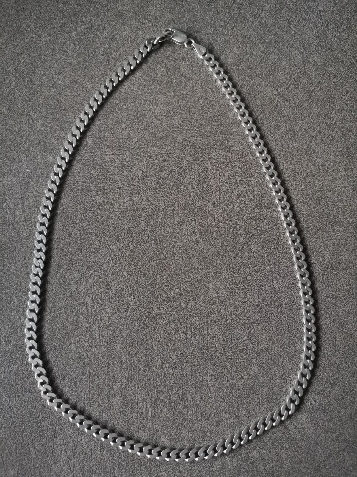 Zilveren ketting (925) - 50 cm - Merk Italy, Ophalen of Verzenden, Gebruikt, Zilver, Zilver