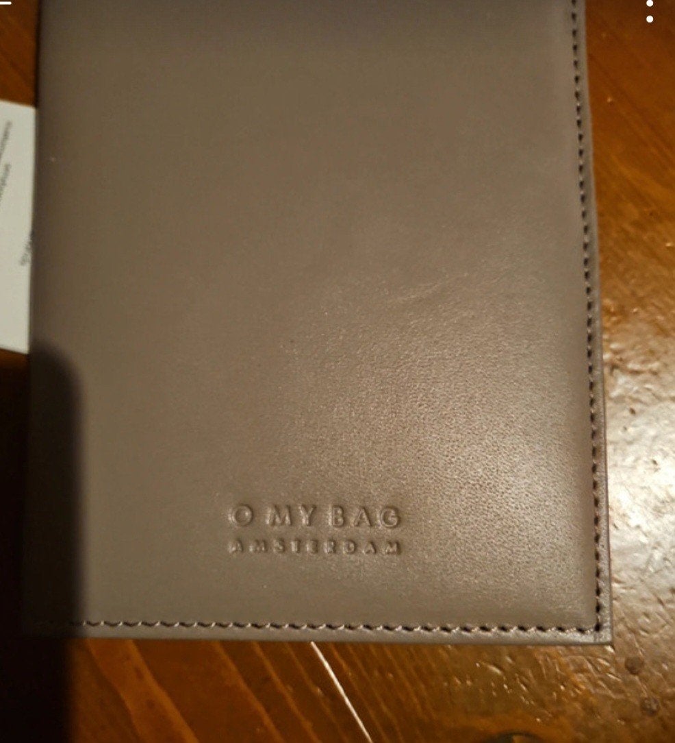 O My Bag Amsterdam Leren Paspoorthouder - Nieuw, Overige merken, Beige, Nieuw, Ophalen of Verzenden