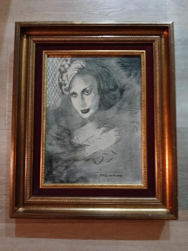 Schilderij J.P. Linckens, Ophalen of Verzenden
