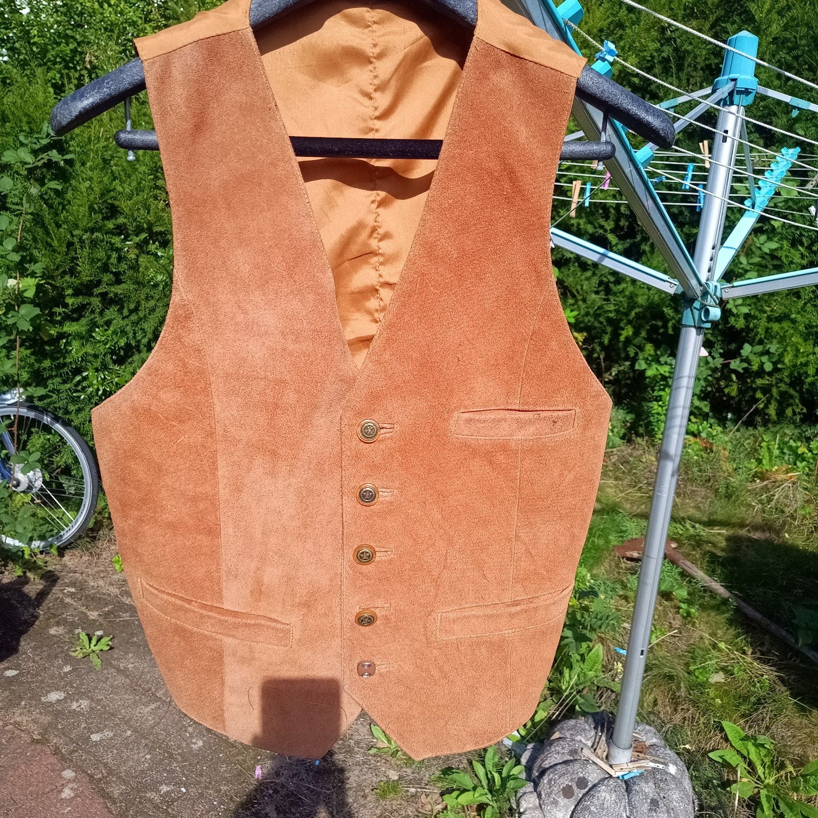 Leren 46 S Tiroler trachten gilet vest C&A Oktoberfest, Overige thema's, Gedragen, Maat 46 (S) of kleiner, C&A