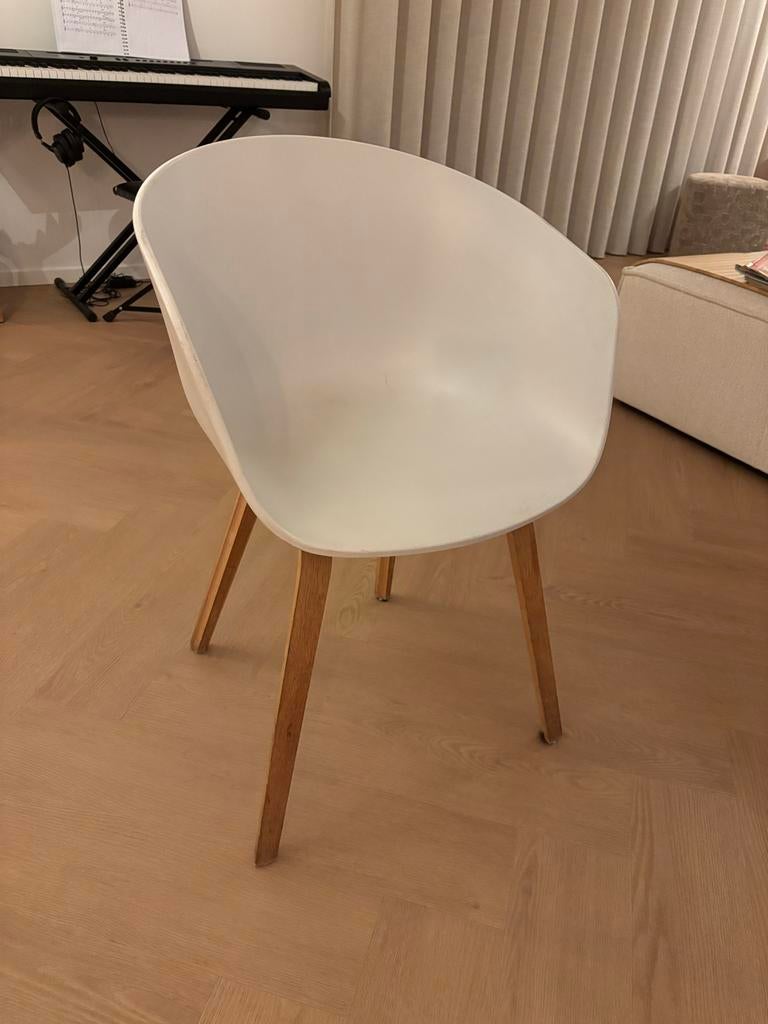 HAY AAC22 stoel - Gebruikt met paar gebruikssporen, Huis en Inrichting, Stoelen, Ophalen, Kunststof, Gebruikt, Wit