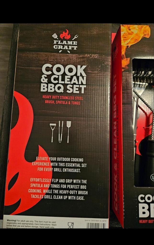 Flame Craft BBQ Set - Koken & Schoonmaken, Ophalen of Verzenden, Nieuw, Flame Craft