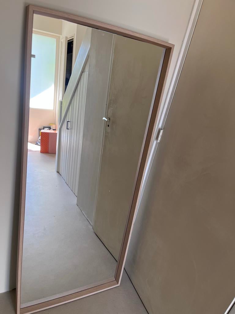 IKEA spiegel 150x65 cm met lichte beschadiging, Ophalen, Gebruikt, 150 tot 200 cm, Rechthoekig
