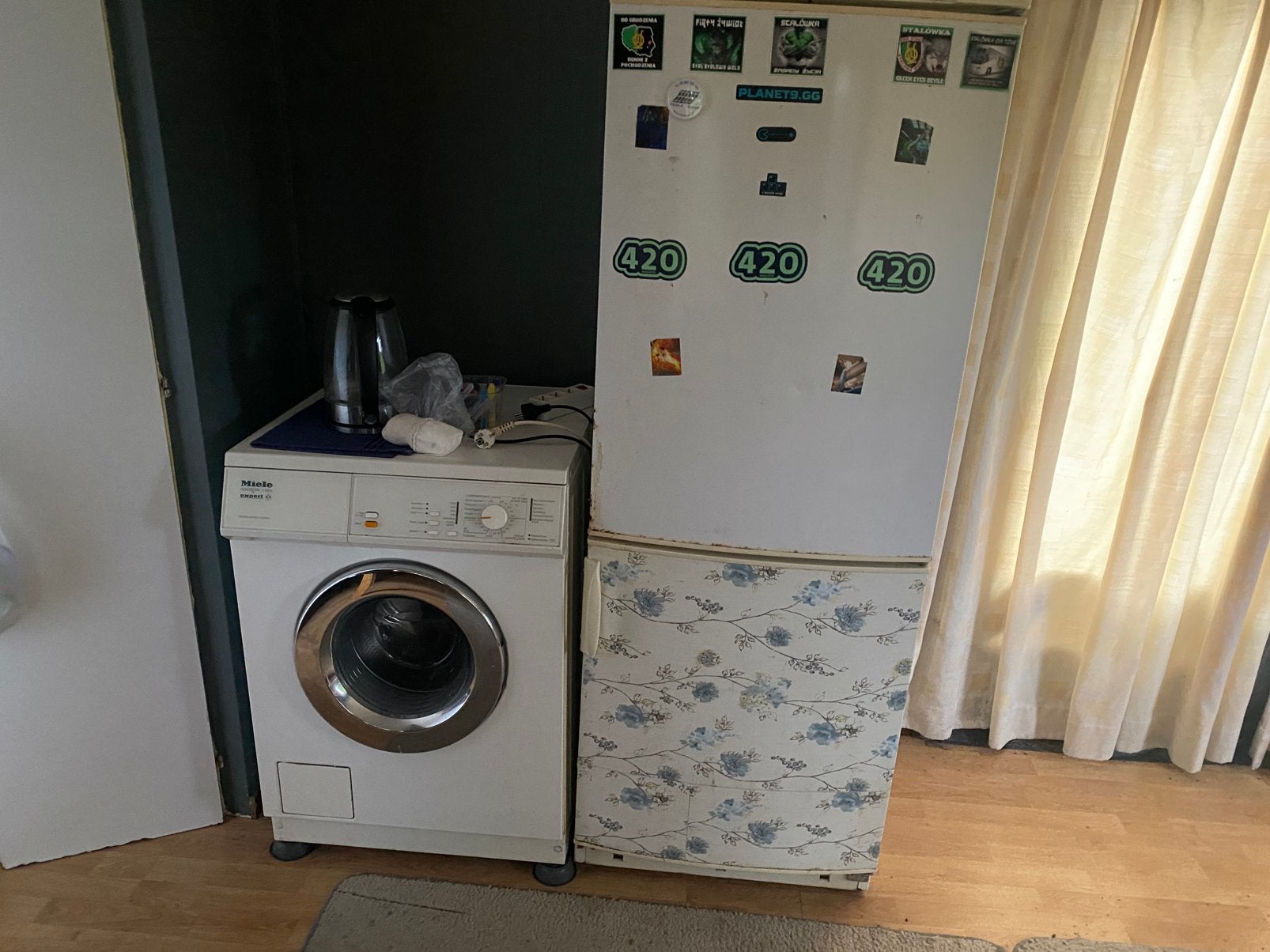 Wasmachine/ koelkast met vriezer, Witgoed en Apparatuur, Ophalen of Verzenden, Zo goed als nieuw