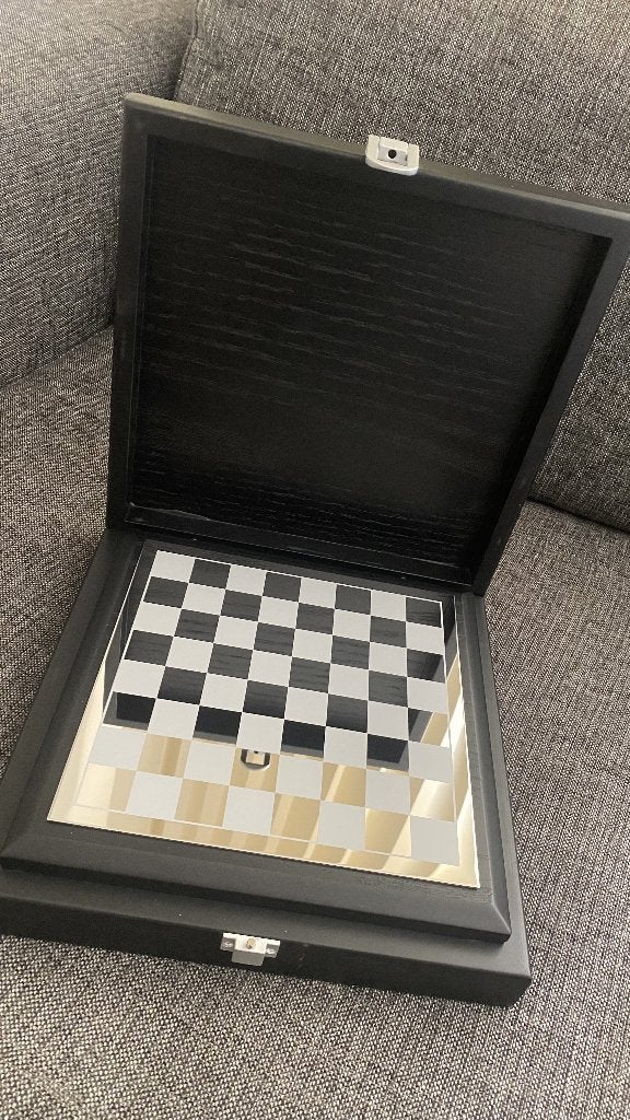 Luxe TEN Varotto schaakset | Houten kist | Metalen stukken, Ophalen