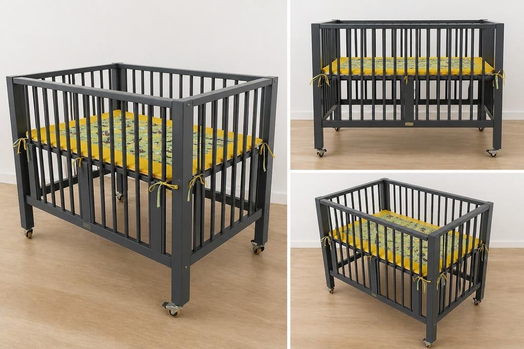 Babybox met wielen en in hoogte verstelbaar, Ophalen of Verzenden, Gebruikt, Rechthoekig, In hoogte verstelbaar