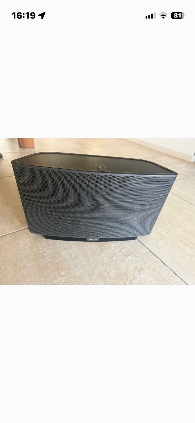 Sonos play 5 speaker zwart, Ophalen of Verzenden, Zo goed als nieuw