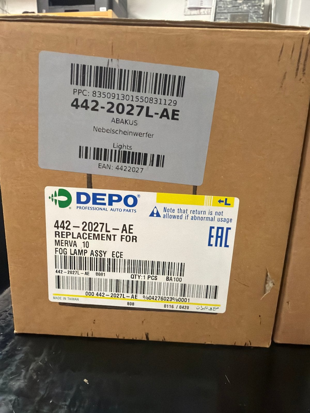 Mistlampen links en rechts voor Opel Meriva - Nieuw, Auto-onderdelen, Verlichting, Ophalen of Verzenden, Nieuw, Opel