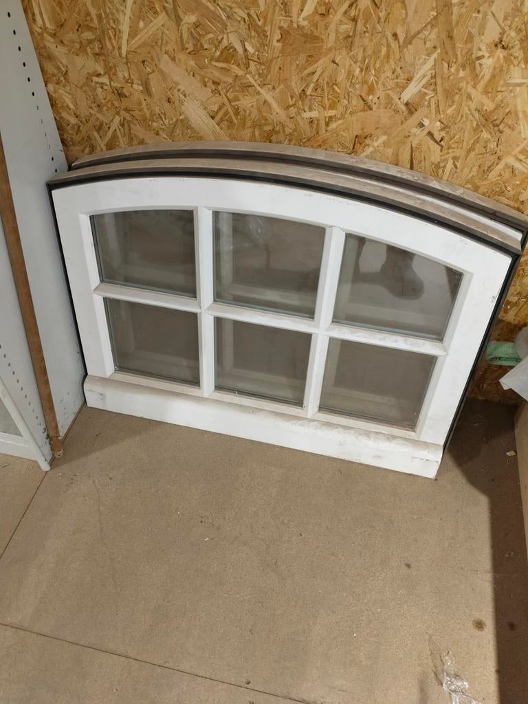Raam half rond, Doe-het-zelf en Verbouw, Glas en Ramen, Ophalen, Gevelraam of Ruit, Minder dan 80 cm, 80 tot 120 cm