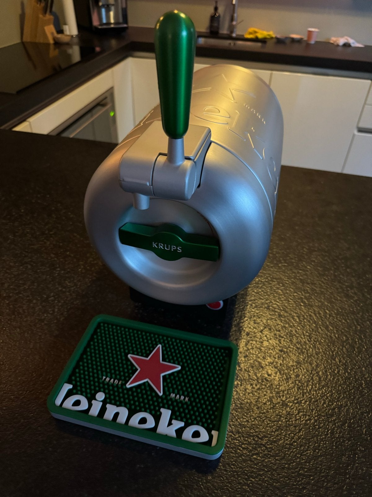 Krups The Sub Heineken thuistap VB65E10, Ophalen, Zo goed als nieuw, Krups