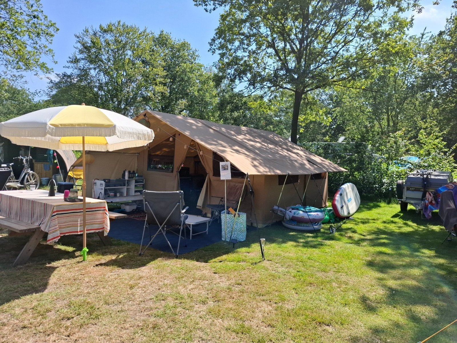 Vouwwagen cabanon safari 4/8 personen, Drie personen of meer, Ticket of Toegangskaart
