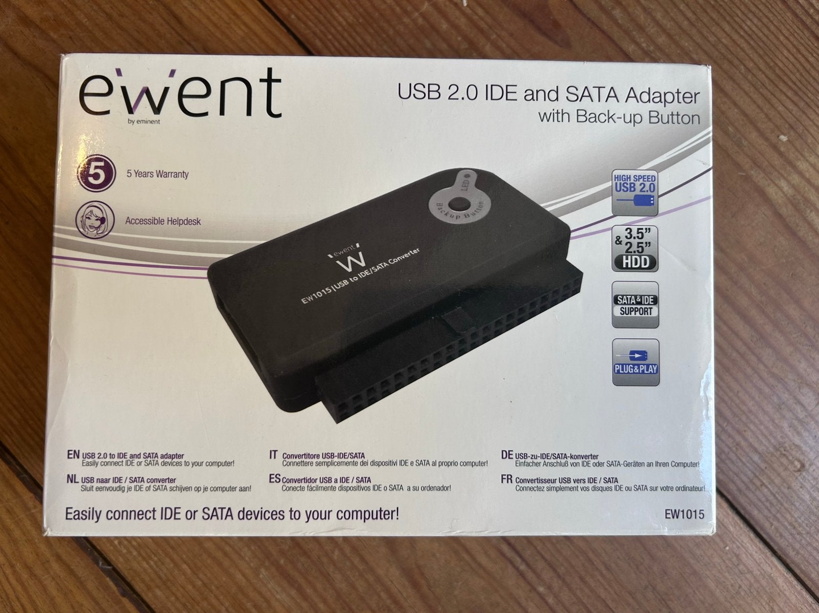 Ewent USB 2.0 IDE and SATA adapter, Ophalen of Verzenden, Nieuw
