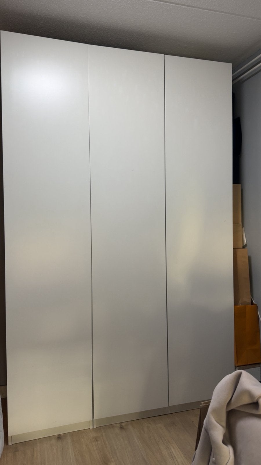 PAX Garderobekast 150 cm breed 236 cm hoog 58 cm diep, 100 tot 150 cm, 200 cm of meer, IKEA PAX, Zo goed als nieuw