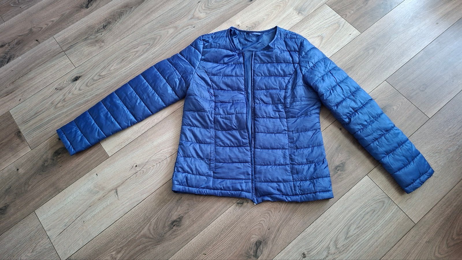 Getaileerde tussenjas, maat 42, Ophalen of Verzenden, Gedragen, Maat 42/44 (L), Blauw