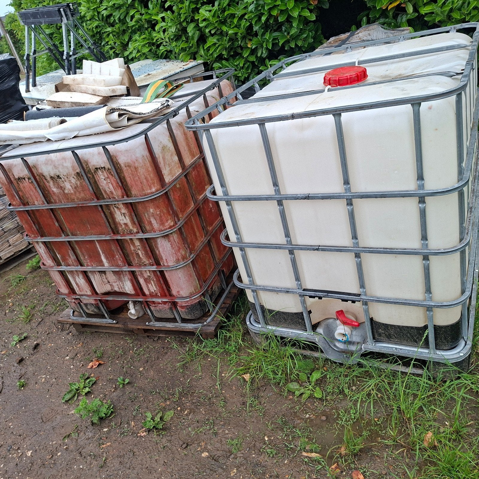 Ibc bakken, 150 liter of meer, Ophalen of Verzenden, Zo goed als nieuw