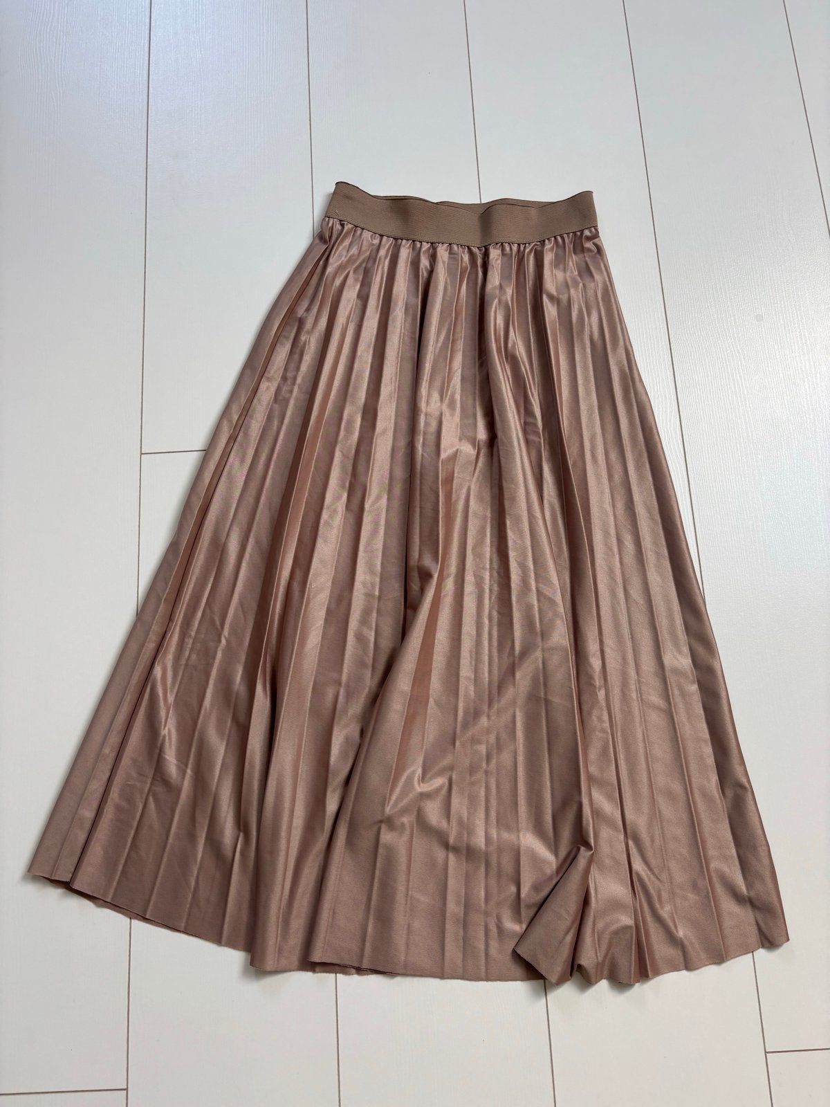Nieuwe Vila geplooide midi rok in bruin, Bruin, Nieuw, Ophalen of Verzenden, Maat 36 (S)