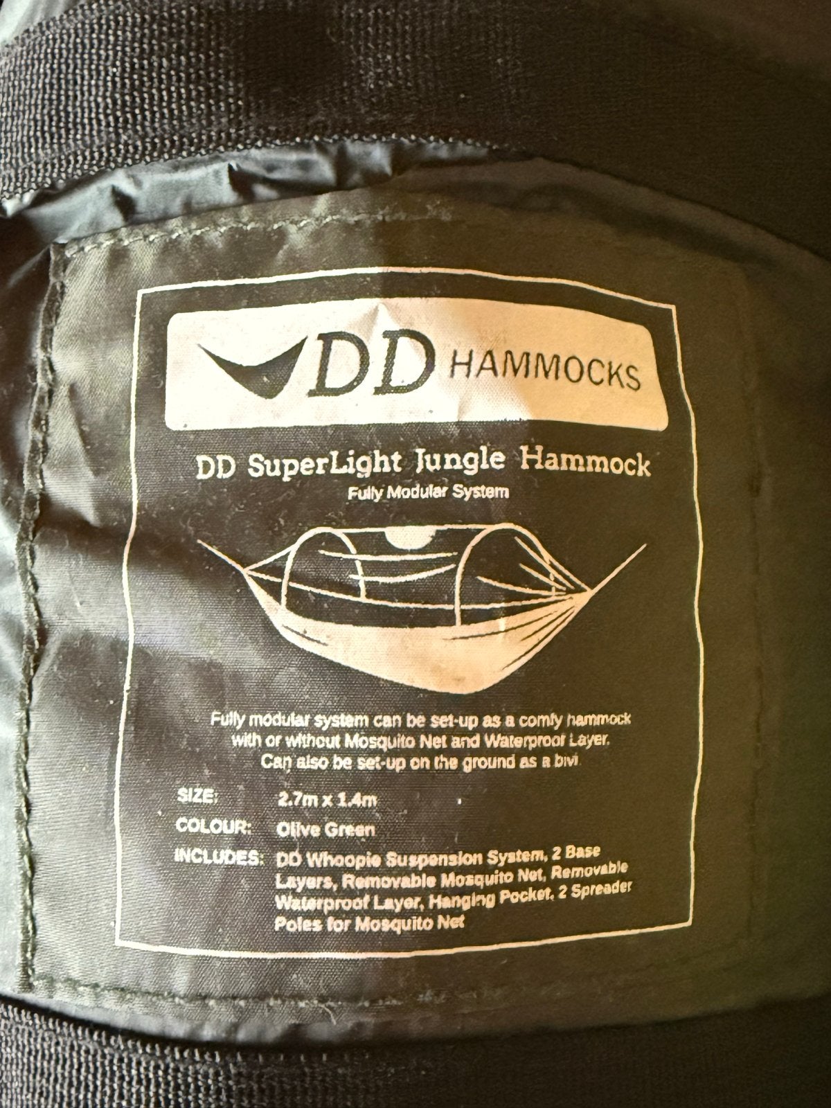 DD SuperLight Jungle Hangmat met Muskietennet - Olijfgroen, Ophalen of Verzenden, Nieuw