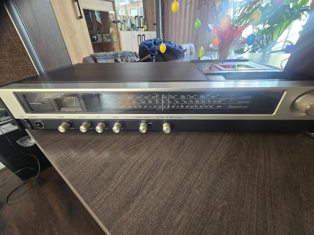 Philips Stereo Muzieksysteem met Cassettedeck en Radio, Audio, Tv en Foto, Stereo-sets, Tuner of Radio, Philips, Gebruikt, Losse componenten