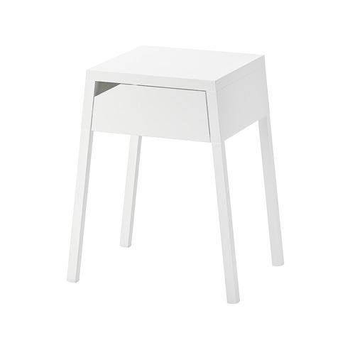 2 stuks IKEA SELJE Nachtkastjes (WIT), Ophalen, Minder dan 45 cm, Metaal of Aluminium, 55 tot 70 cm