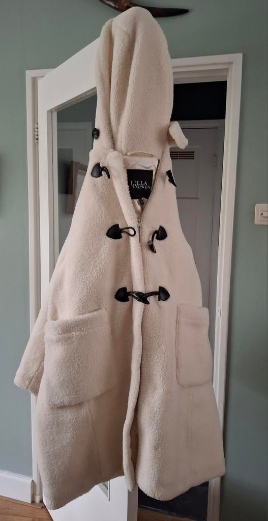 Warme teddy jas maat 50 52 Ulla Popken, Ophalen of Verzenden, Zo goed als nieuw, Beige, Jas of Mantel