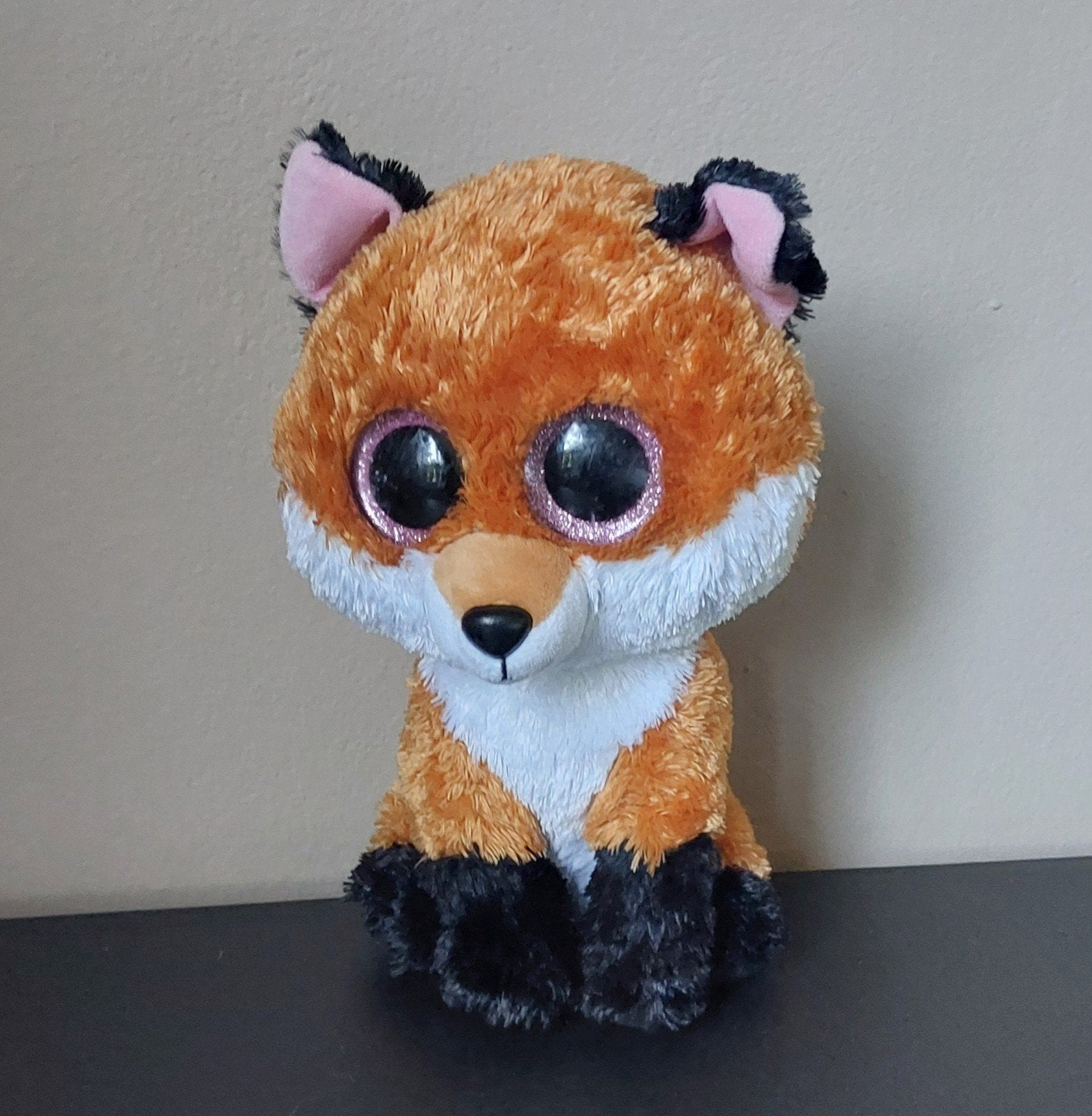 Ty Beanie Boo Vos Knuffel, Ophalen, Oranje, Zo goed als nieuw, Klein (minder dan 20 cm)