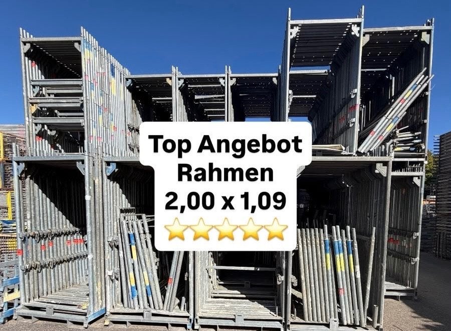 Gebruikte Layher / MJ Steigerframes – 2,00 / 1,00 / 0,66 m, Ophalen of Verzenden, Gebruikt, Overige typen, 5 meter of hoger