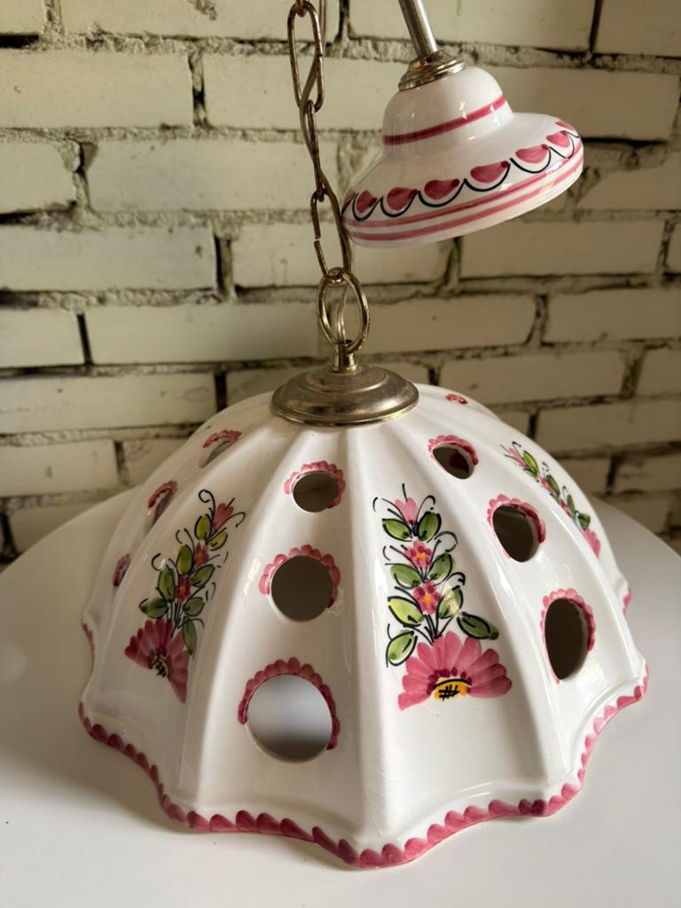 Franse brocante hanglamp, Antiek en Kunst, Ophalen of Verzenden