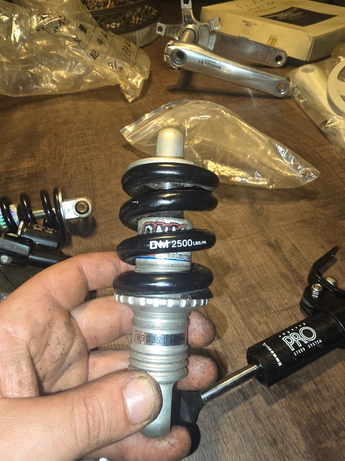 DNM Achtervering MTB - 2500 LBS/IN, Gebruikt, DNM, Taiwan, DNM Suspension