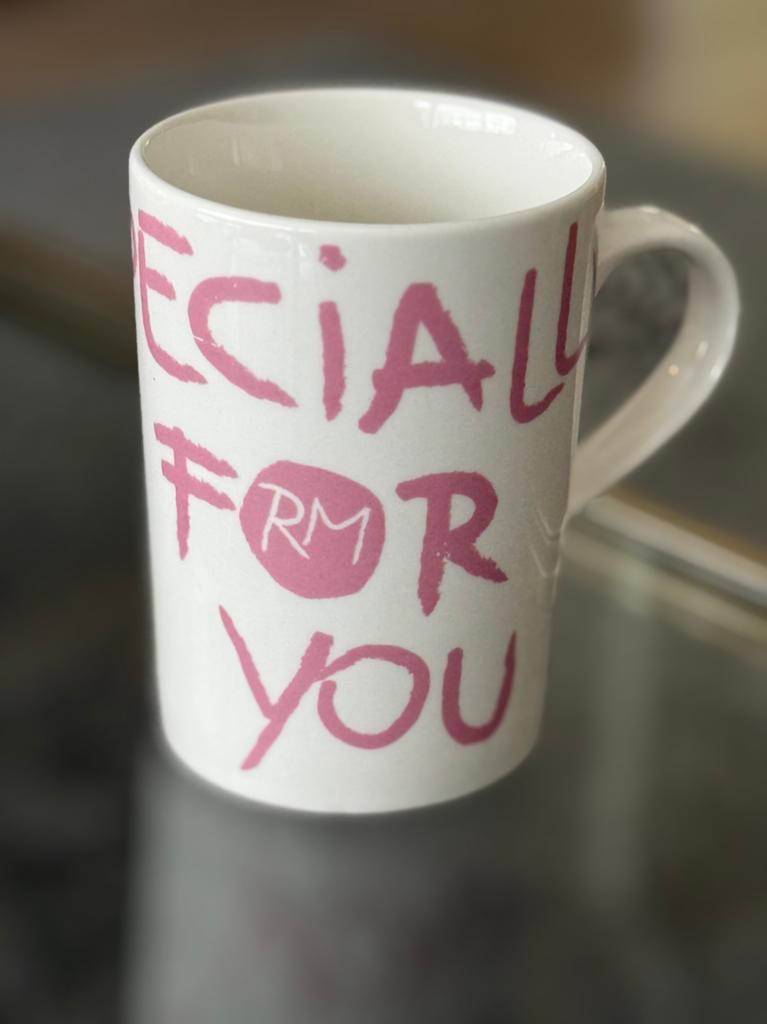 Riviera Maison beker “Especially for You”, Huis en Inrichting, Keuken | Servies, Ophalen, Zo goed als nieuw, Overige stijlen, Kop(pen) en/of Schotel(s)
