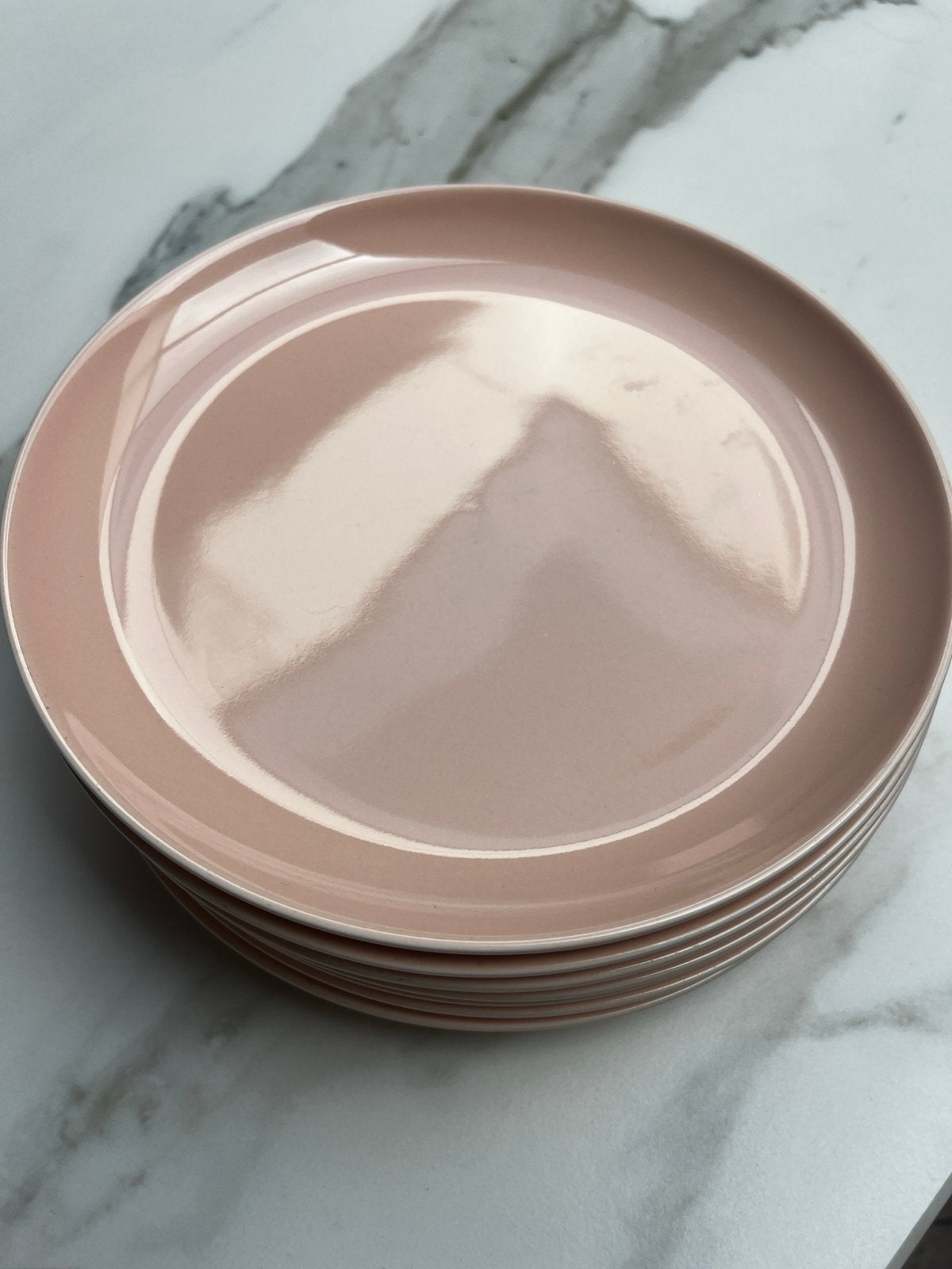 Hema borden roze - 7 stuks, Ophalen, Hema, Gebruikt, Keramiek