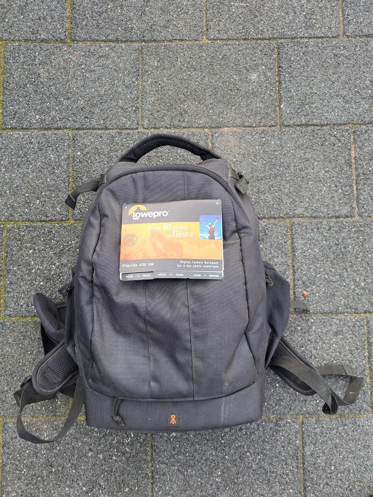 Lowepro Flipside 400 AW II Cameratas - Rugtas Zwart, Rugtas, Ophalen of Verzenden, Zwart, Statiefbevestiging