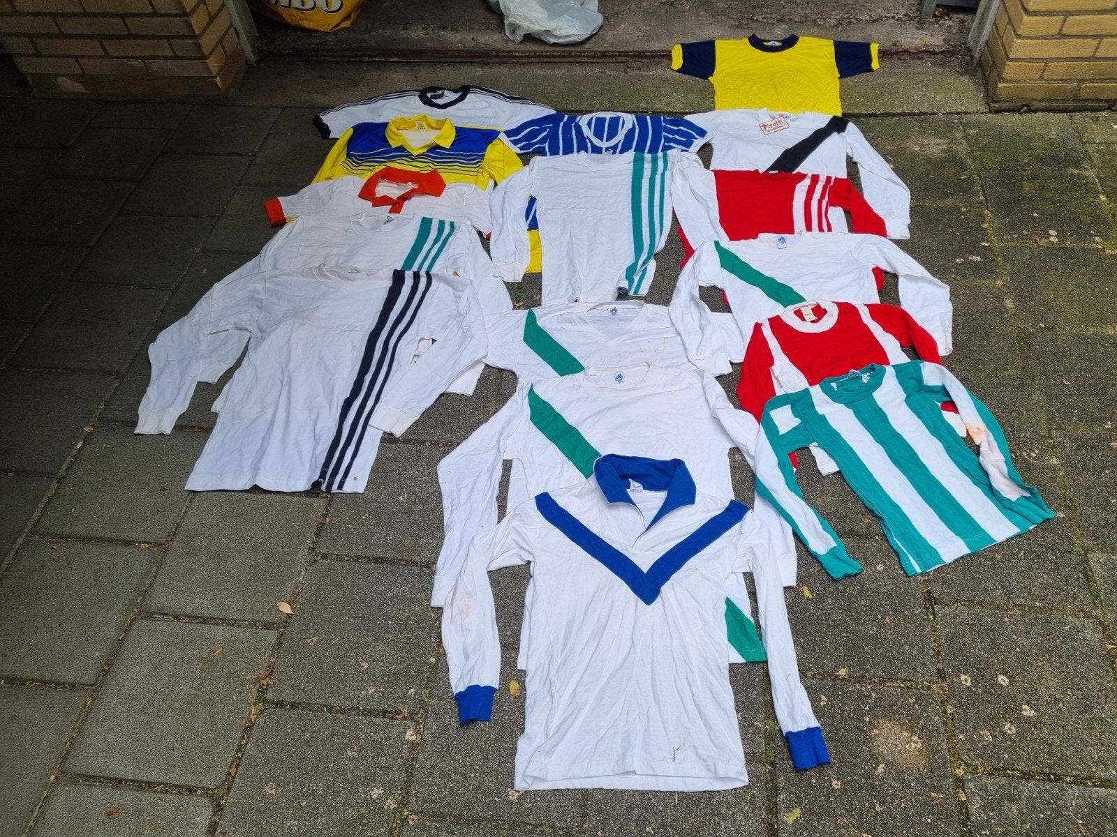 Zeldzame Robey & Jansen & Tilanus voetbal katoenen shirts, Ophalen of Verzenden, Gebruikt, Buitenlandse clubs, Shirt
