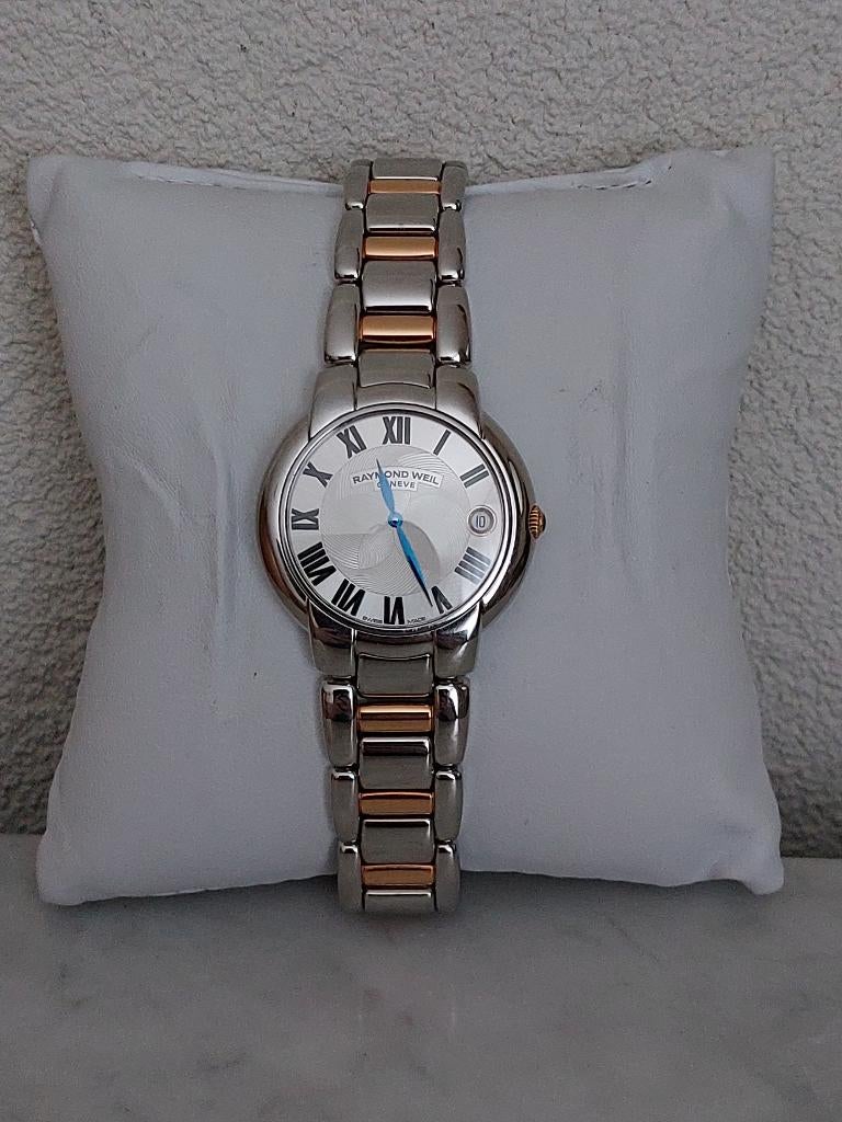 RAYMOND WEIL JASMINE HORLOGE MET DOOS, Sieraden, Tassen en Uiterlijk, Horloges | Dames, Overige merken, Staal, Staal, Polshorloge