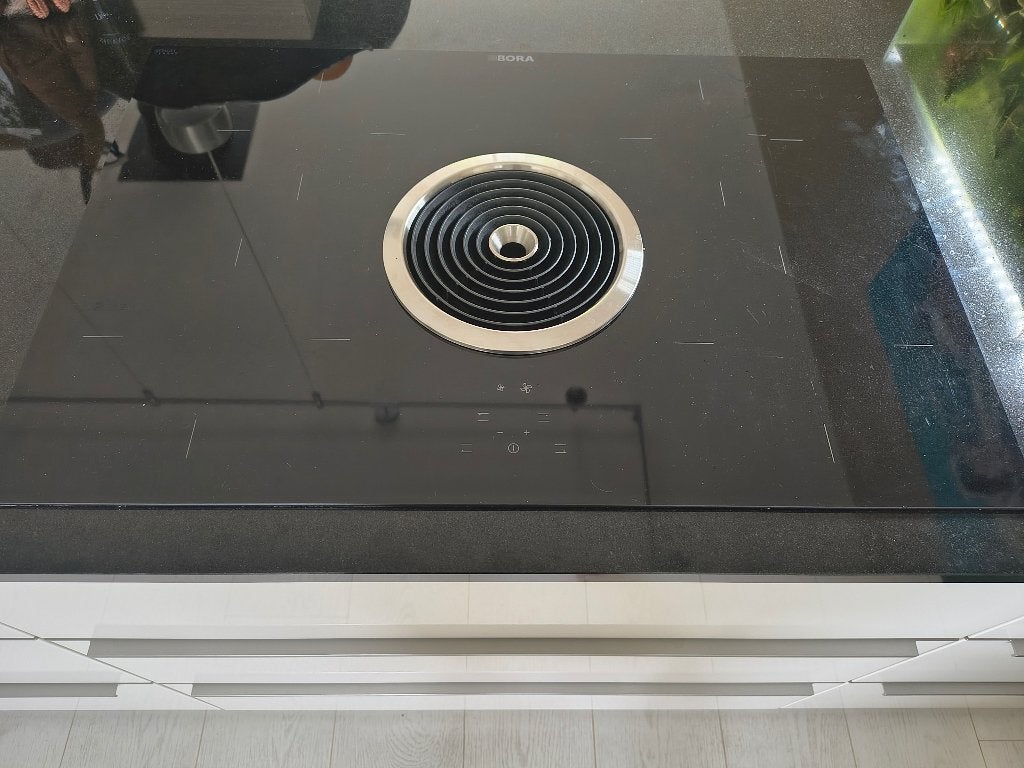 Bora kookplaat type BIU defect voor onderdelen., Witgoed en Apparatuur, Kookplaten, Ophalen, 4 kookzones, Inbouw, Inductie