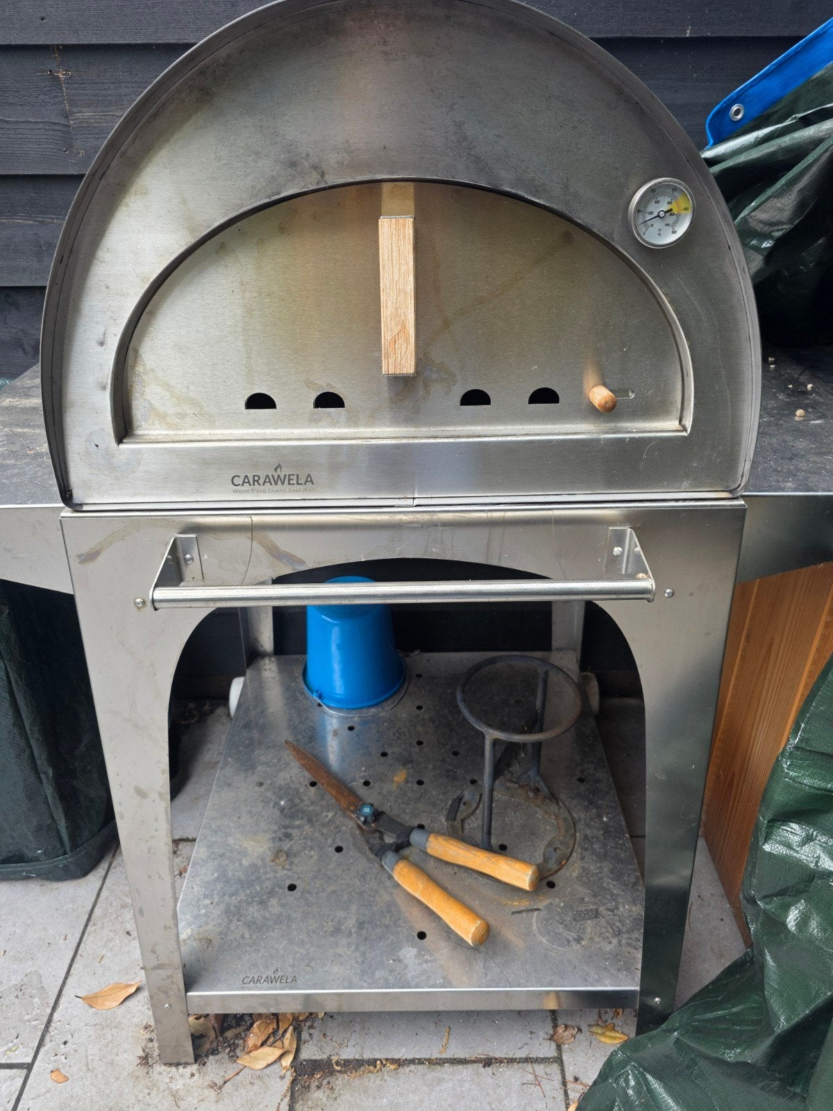 Carawela Pizzaoven met Onderstel - Zo goed als nieuw, Ophalen, Zo goed als nieuw, Carawela