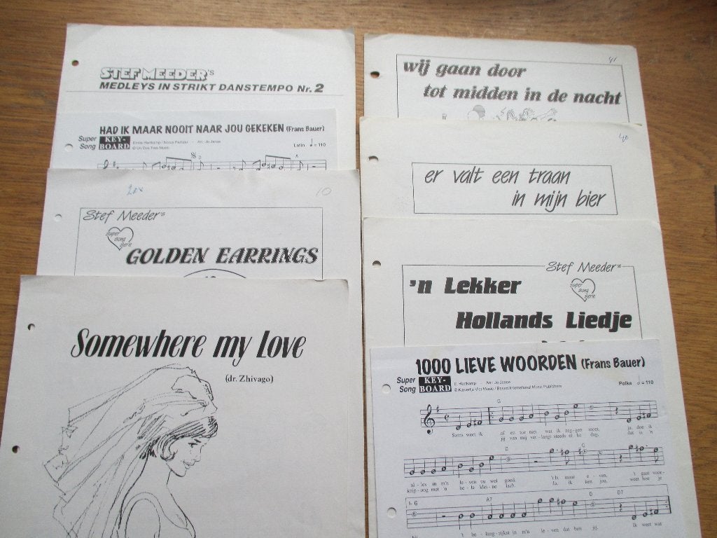 14 titels - super song serie - accordeon/keyboard, Muziek en Instrumenten, Gebruikt, Overige soorten, Ophalen of Verzenden, Piano