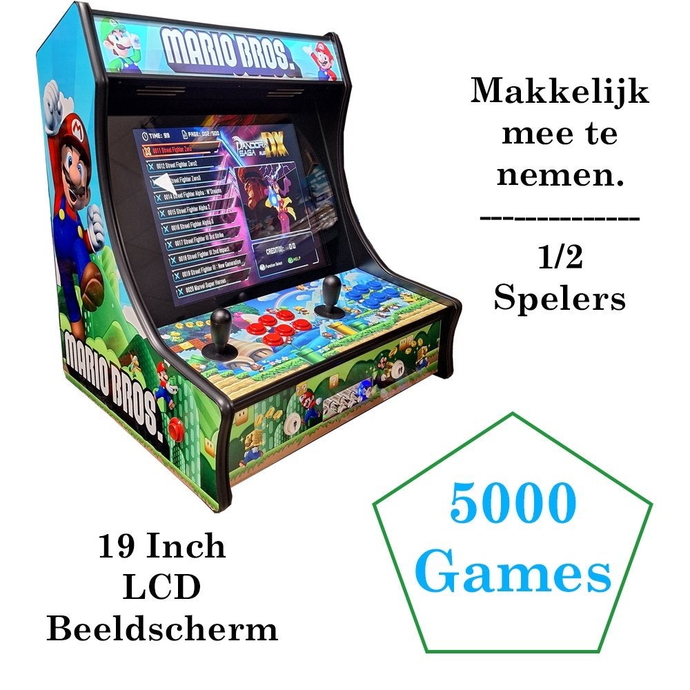 Arcadekast super mario small - Spelkast - Spel automaat