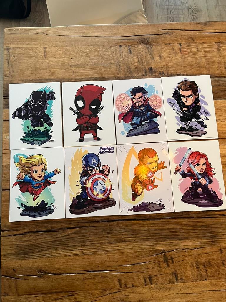 Marvel schilderij-tjes, Ophalen, Zo goed als nieuw, Meerdere stickers