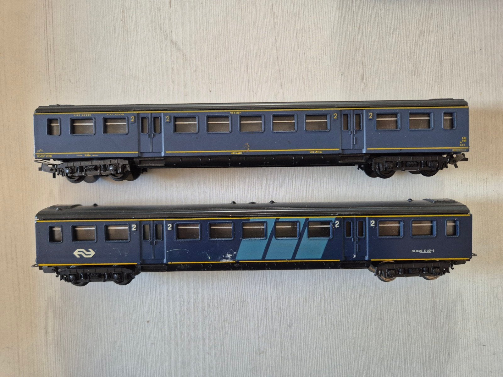 4 Nette Lima H0 NS rijtuigen, Hobby en Vrije tijd, Gebruikt, Gelijkstroom, Wagon, Ophalen of Verzenden