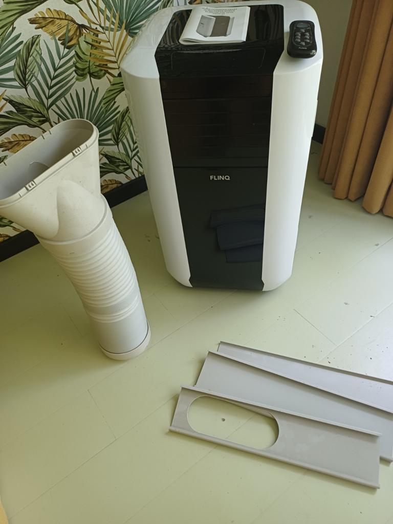 Flinq Slimme Mobiele Airco 15000 BTU - Koelt tot 60m2, Ophalen, Minder dan 60 m³, Timer, 3 snelheden of meer