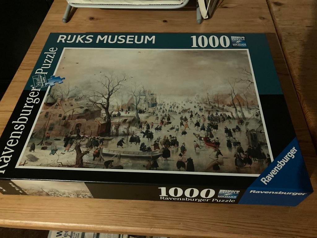 Puzzel winterlandschap 1000 stukjes editie Rijksmuseum, Hobby en Vrije tijd, Denksport en Puzzels, Ophalen, 500 t/m 1500 stukjes