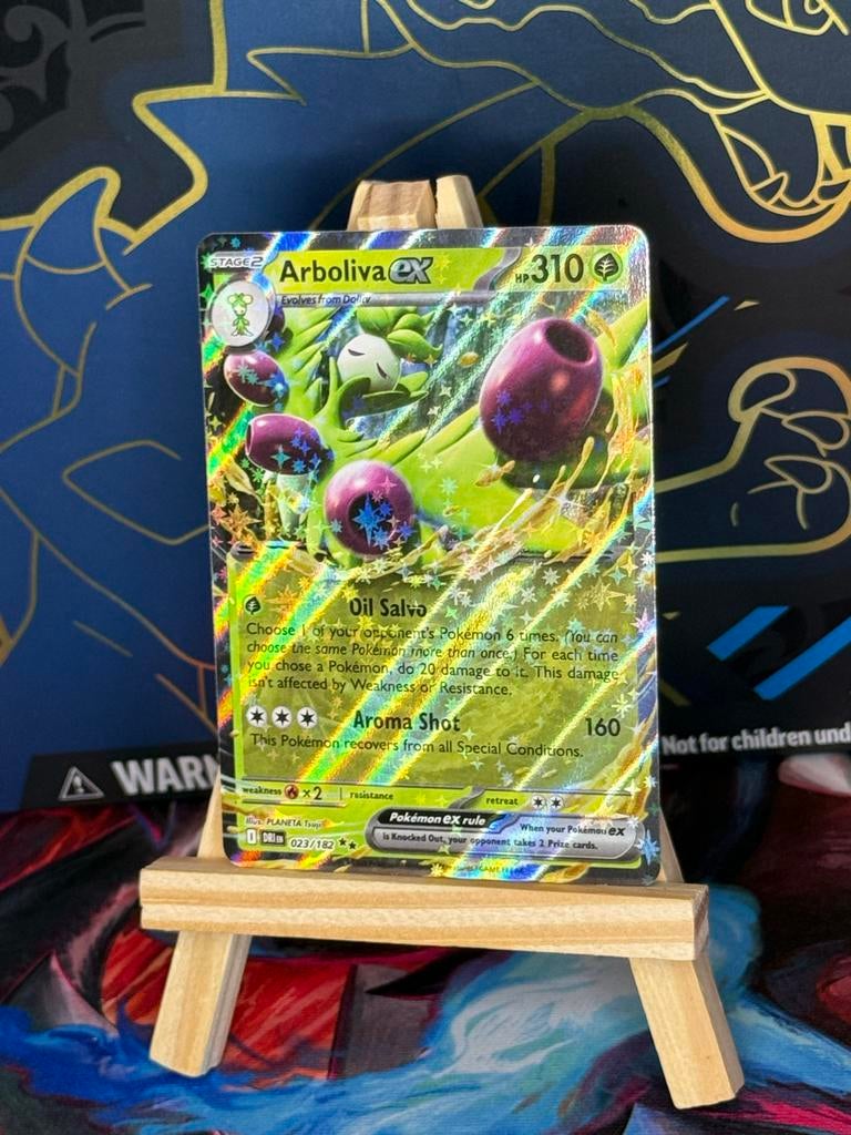 Arboliva ex 023/182 - Pokémon kaart, Hobby en Vrije tijd, Verzamelkaartspellen | Pokémon, Zo goed als nieuw, Losse kaart, Ophalen of Verzenden