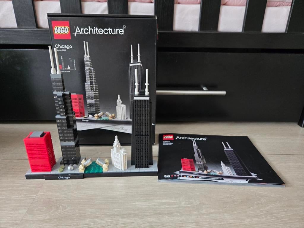 Lego Architecture 21033 Chicago, USA, Compleet, Lego, Architecture, Ophalen of Verzenden