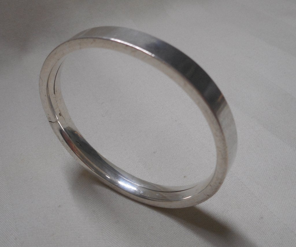 Zilveren vintage slavenarmband nr.2464, Verzenden, Gebruikt, Zilver, Zilver