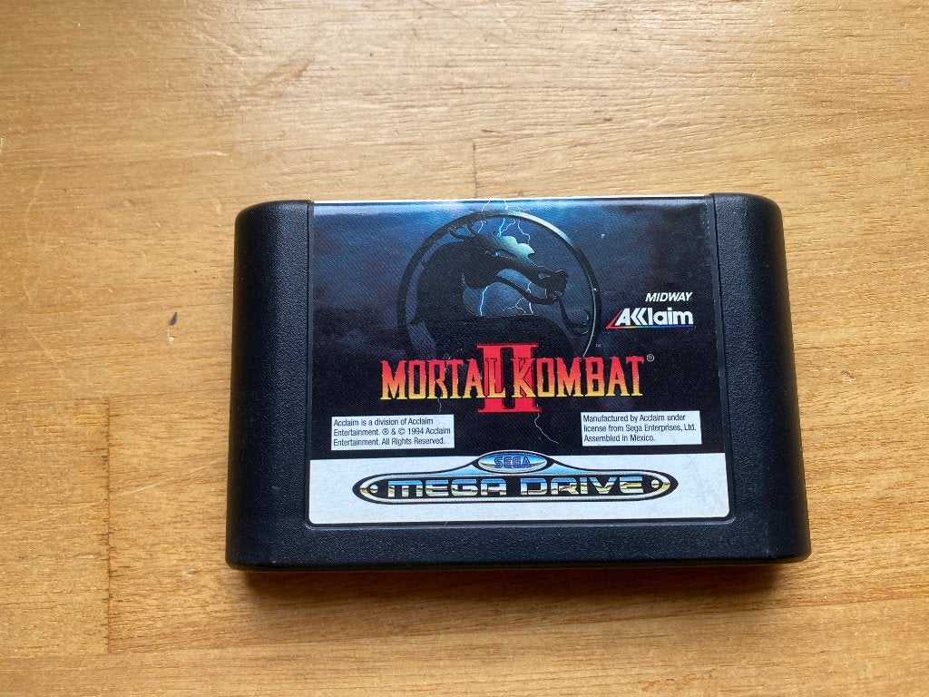 mortal kombat II sega mega drive, Spelcomputers en Games, Games | Sega, 1 speler, Racen en Vliegen, Ophalen of Verzenden, Zo goed als nieuw