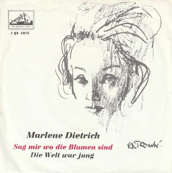 Marlene Dietrich "Sag Mir Wo Die Blumen Sind" (HMV 1962), Fotohoes, Ophalen of Verzenden, Gebruikt, Pop