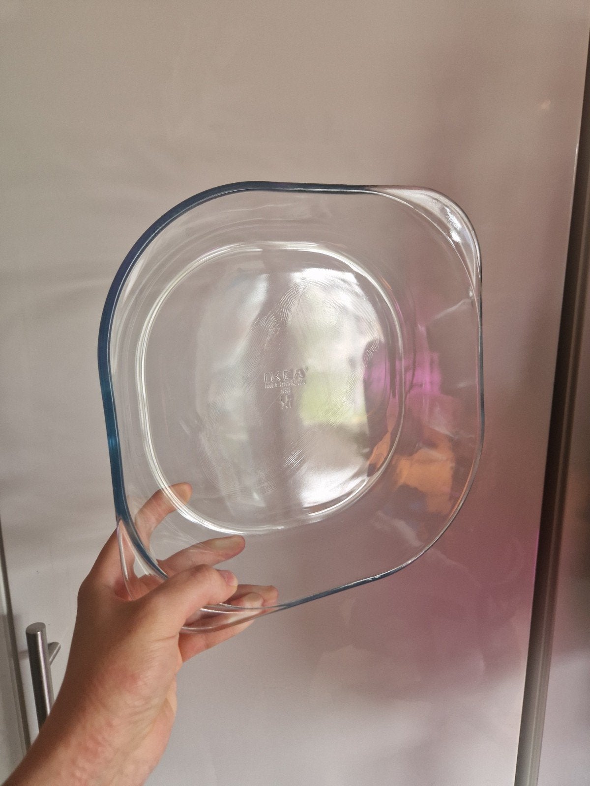 IKEA glazen ovenschaal, Ophalen of Verzenden, Gebruikt, Glas, IKEA
