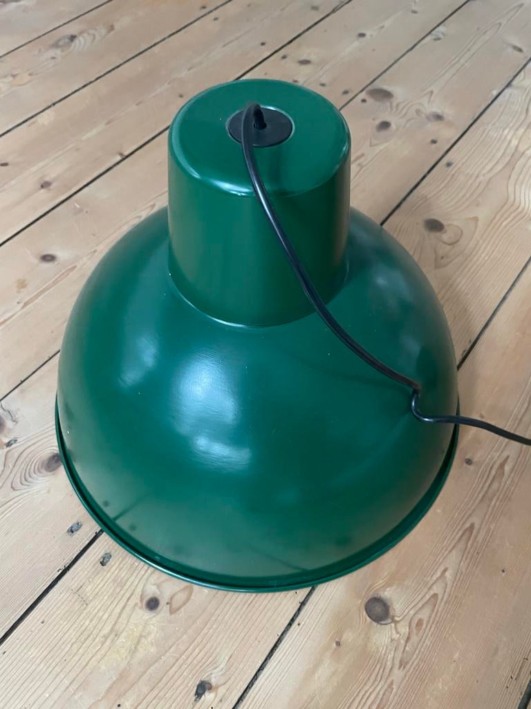 Groene hanglamp - mag weg voor een leuk bod, Ophalen, Zo goed als nieuw, Metaal, Minder dan 50 cm