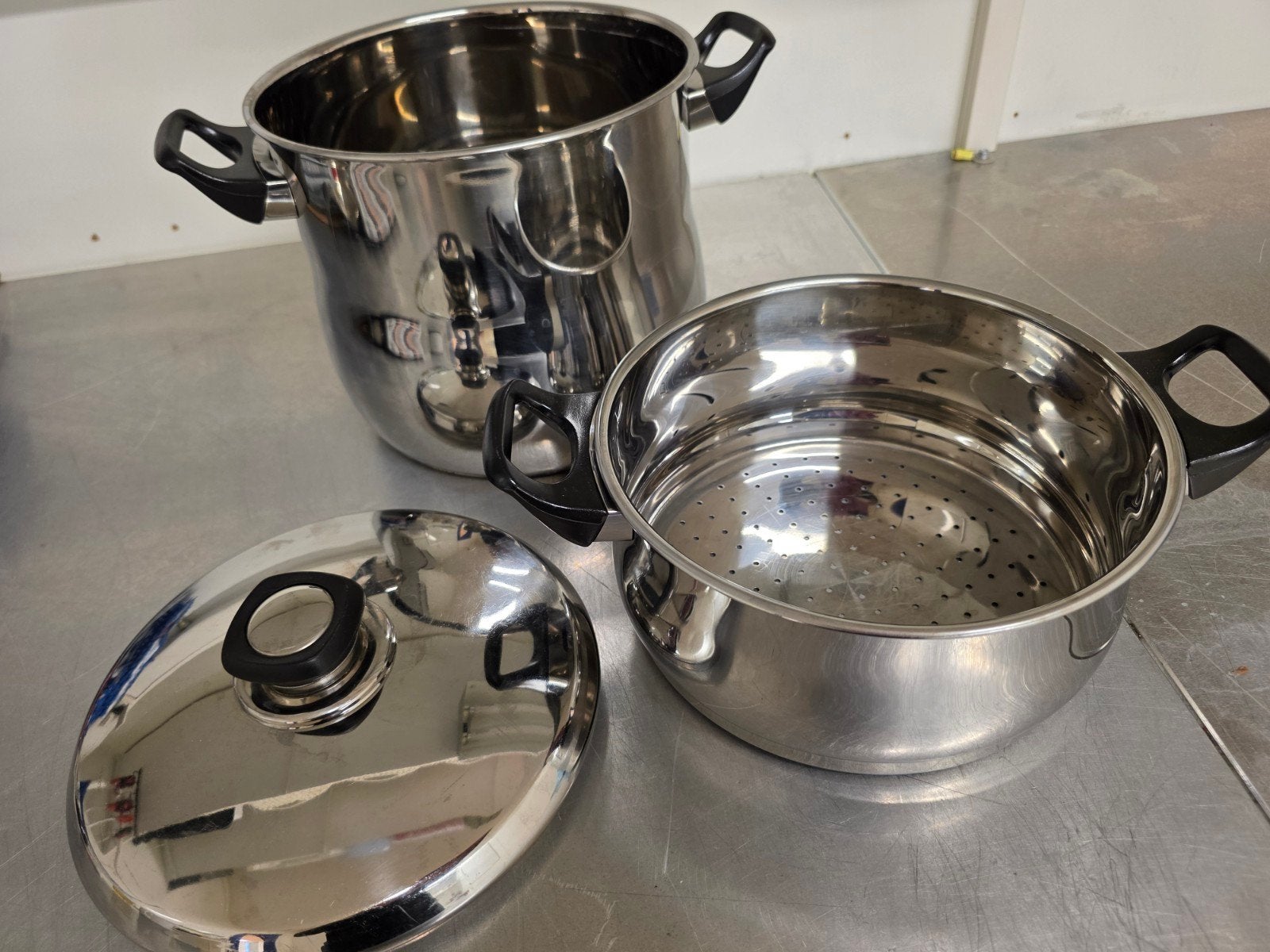 Zgan stoom pan, Huis en Inrichting, Ophalen of Verzenden, Zo goed als nieuw, Kookpan